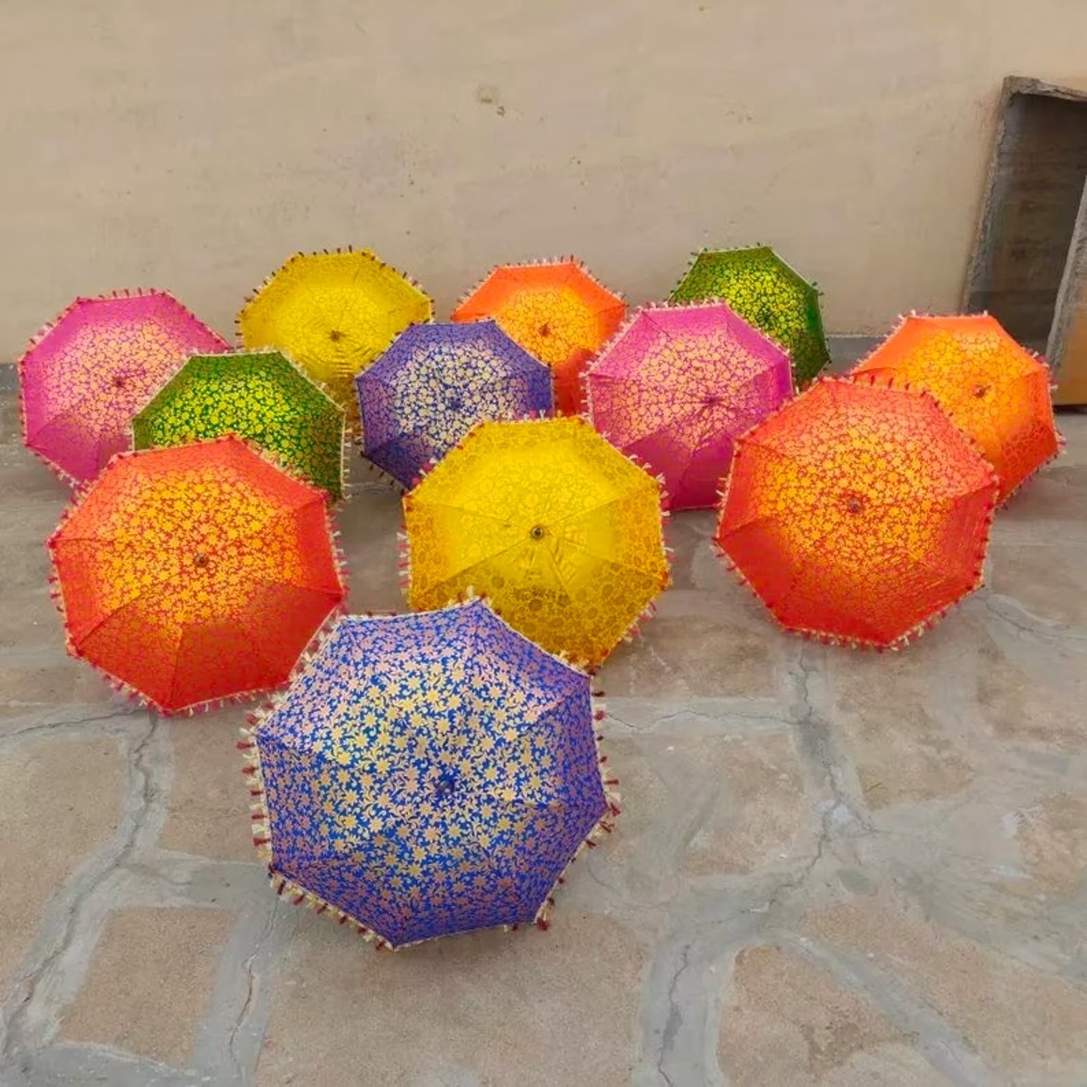 Colourful Mini Umbrella For Wedding Decoration Diwali Mehndi Sangeet Haldi Decor Party Parasol Decor Handmade Parasol Sun