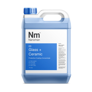 Nanoman Glass and Ceramic  - Liquid Glass Super Hydrophobic Self Cleaning Nano Coating for Glass, Solar Panels