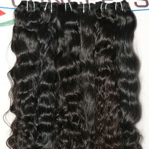 Raw Wholesale Virgin vendor No Chemical Processing Wavy Unprocessed Bundles Indian Human Hair extensions