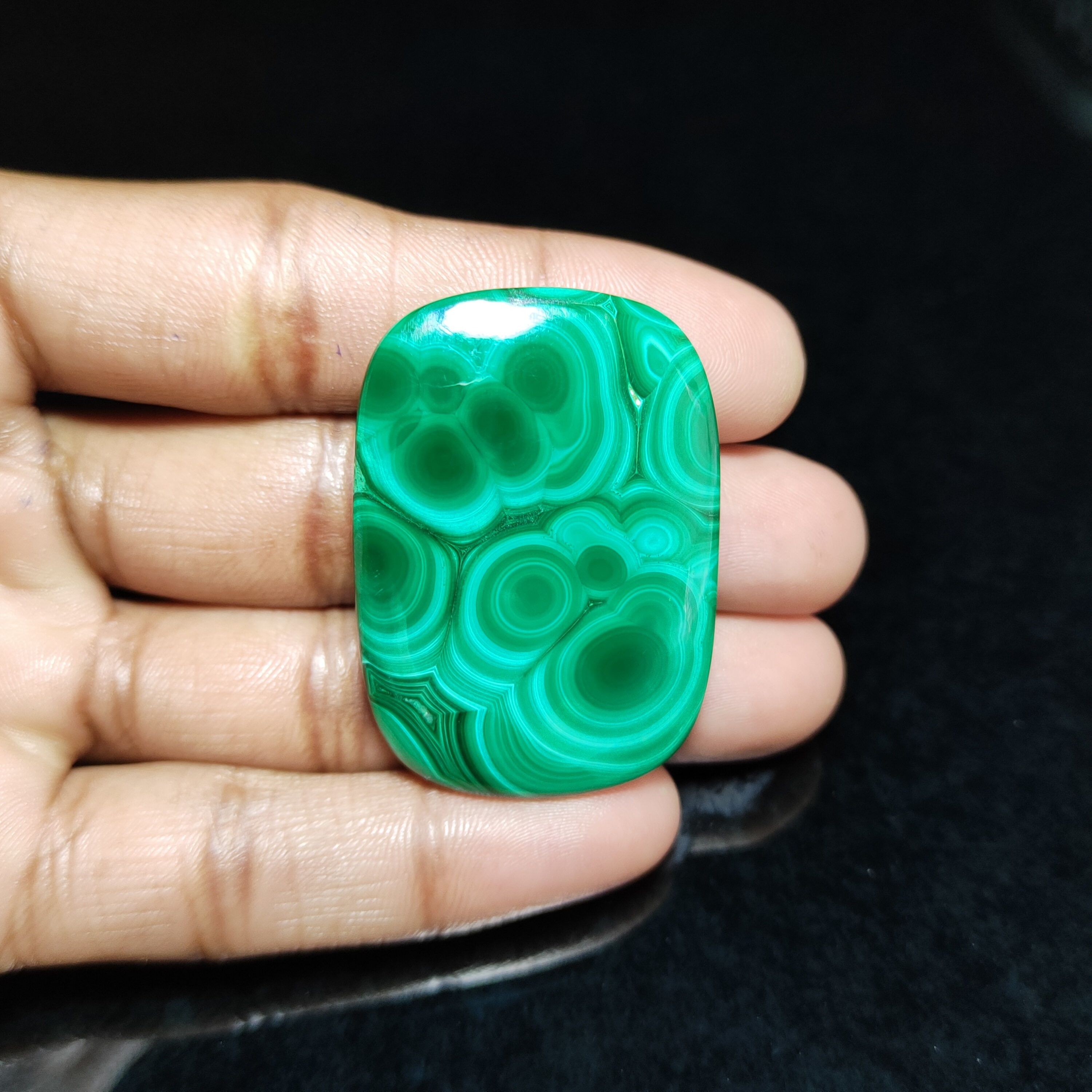 Natural Green Malachite Loose Gemstones Wholesale Factory Price Malachite Cabochon Malachite Green Authentic Stone For Jewelry