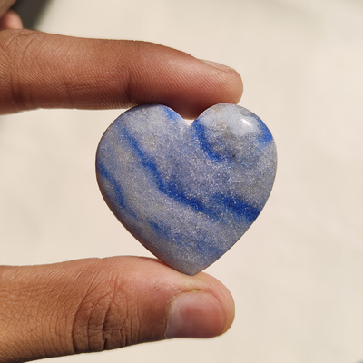 Natural Blue Aventurine Heart Shape Gemstone Wholesale Price Aventurine Heart Shape Cabochon  Top Quality Handmade For Jewelry