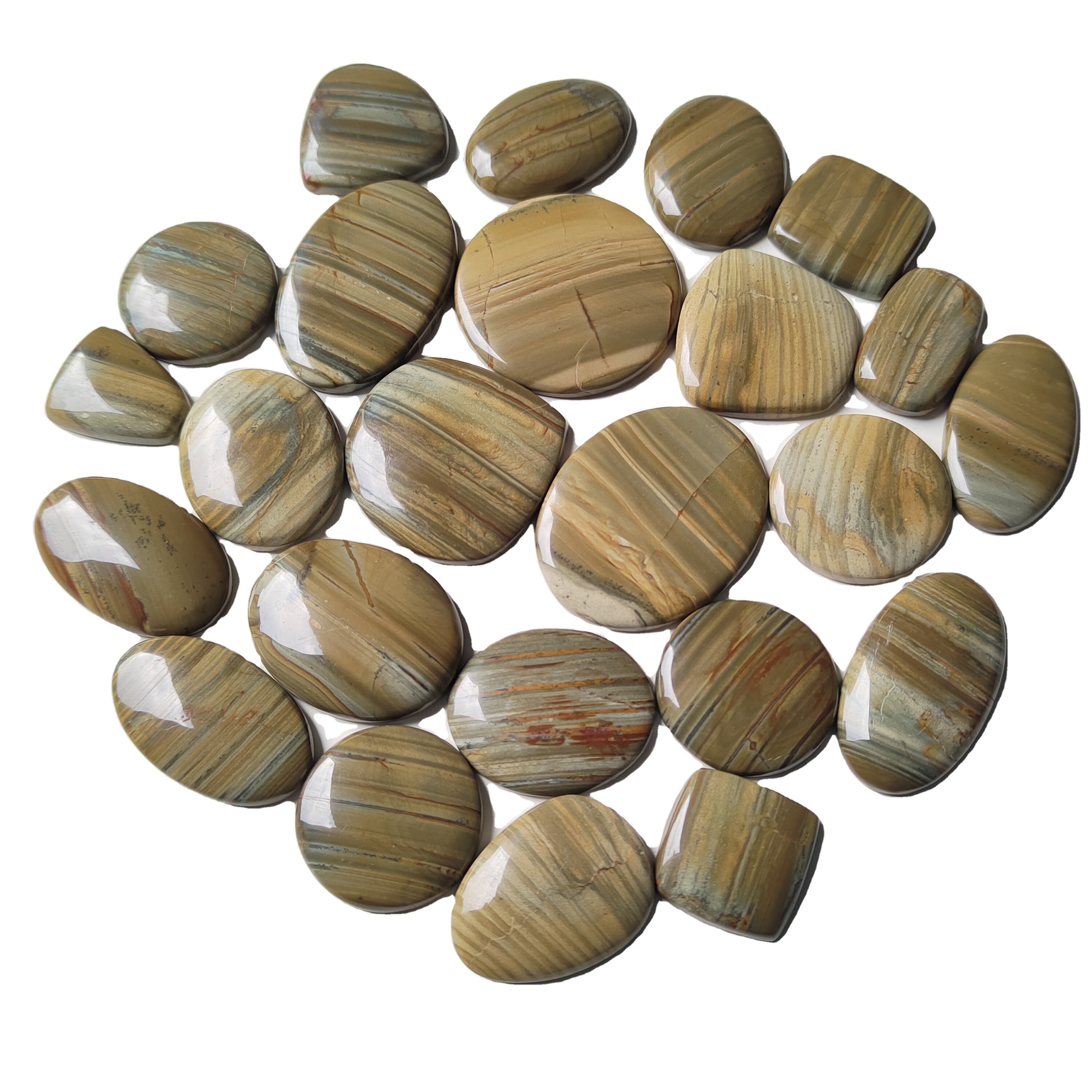 Hot Selling Low Price Imperial Jasper Loose Gemstone Mix Shape & Size Imperial Jasper Cabochon Lot Handmade Stone For Jewelry