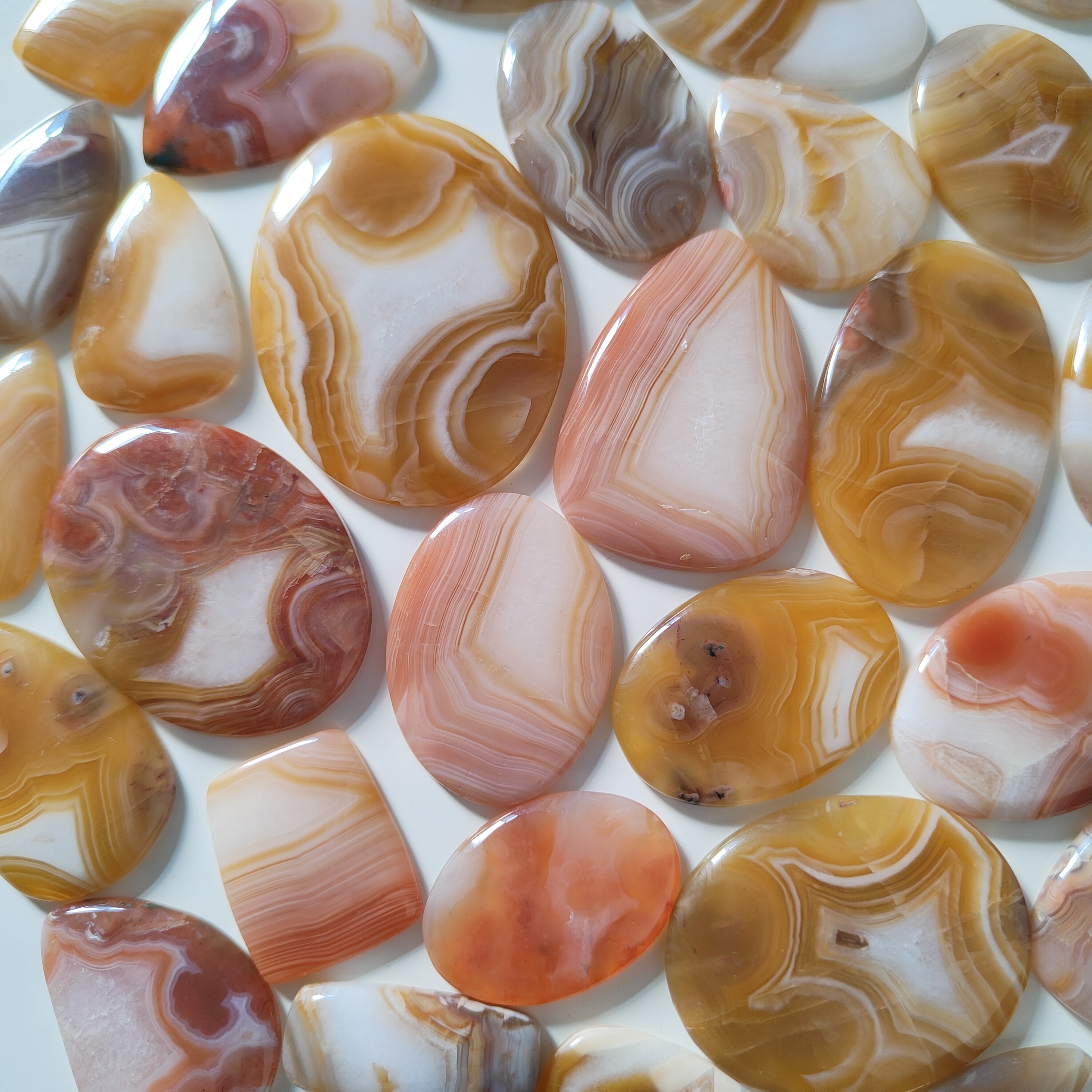 Natura Wholesale Price Botswana Agate Pair Lot Gemstone Amazing Wonderful Handmade Loose Stone High Quality Agate For Jewellery