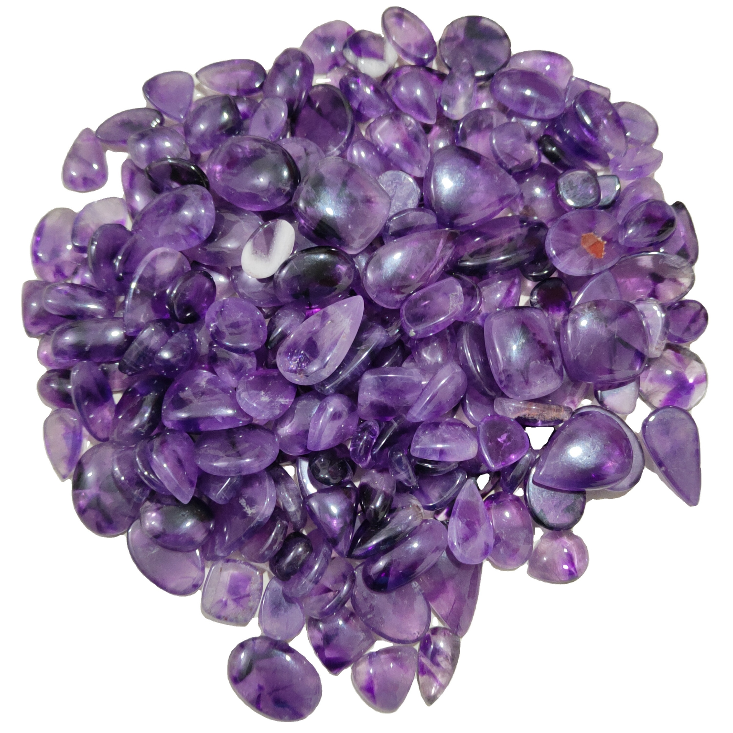 Wholesale Price Amethyst Cabochon Both Side Polished Amethyst Loose Gemstone Low price Stone Best Quality Amethyst For Jewelry