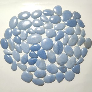 Wholesale Price Blue Angelite Loose Gemstone High Quality Blue Angelite Cabochon Angelite For Jewellery Making