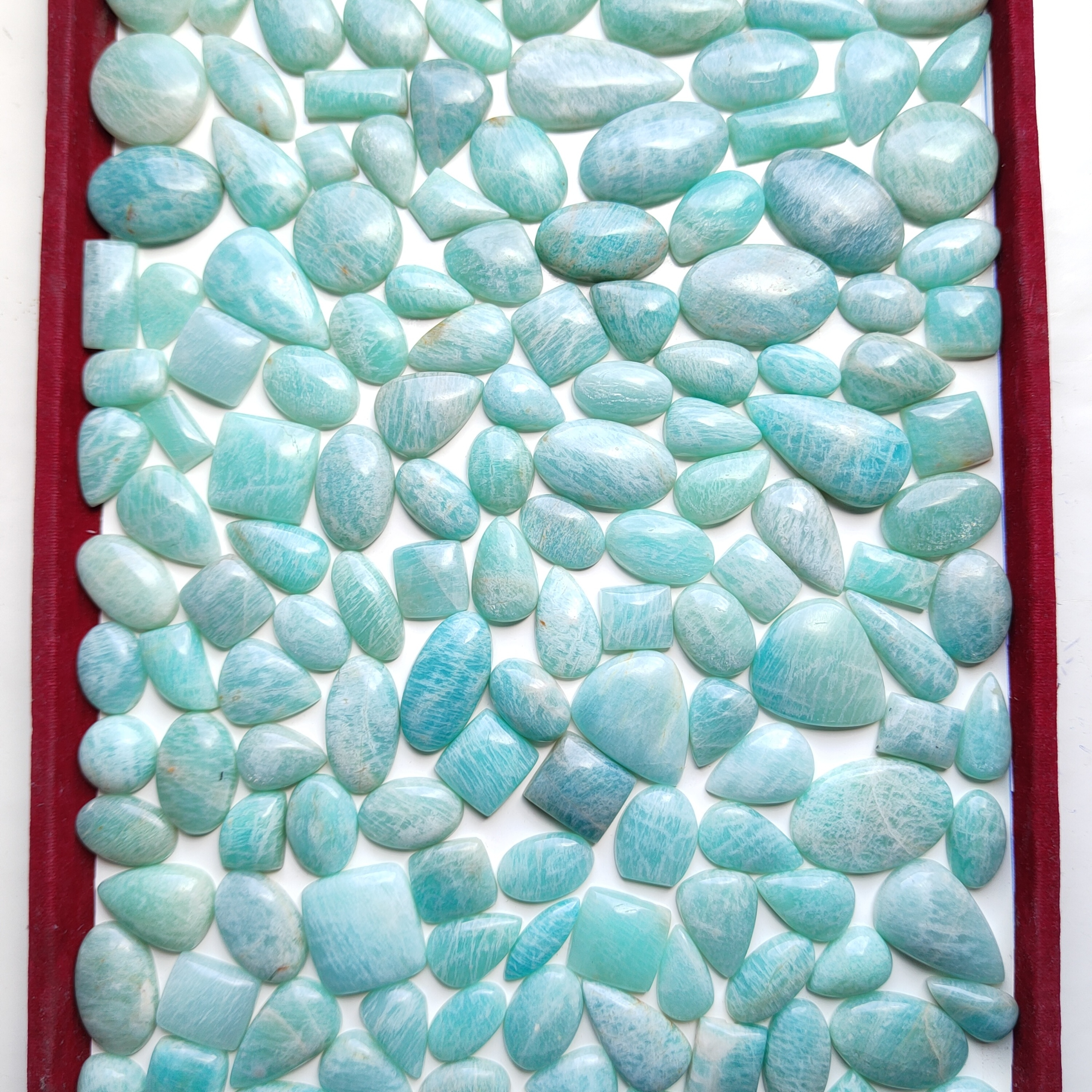 Hot Selling Amazonite Gemstone Wholesale Price Amazonite Cabochon Natural Amazonite Healing Chrystal Available At Bulk Quantity