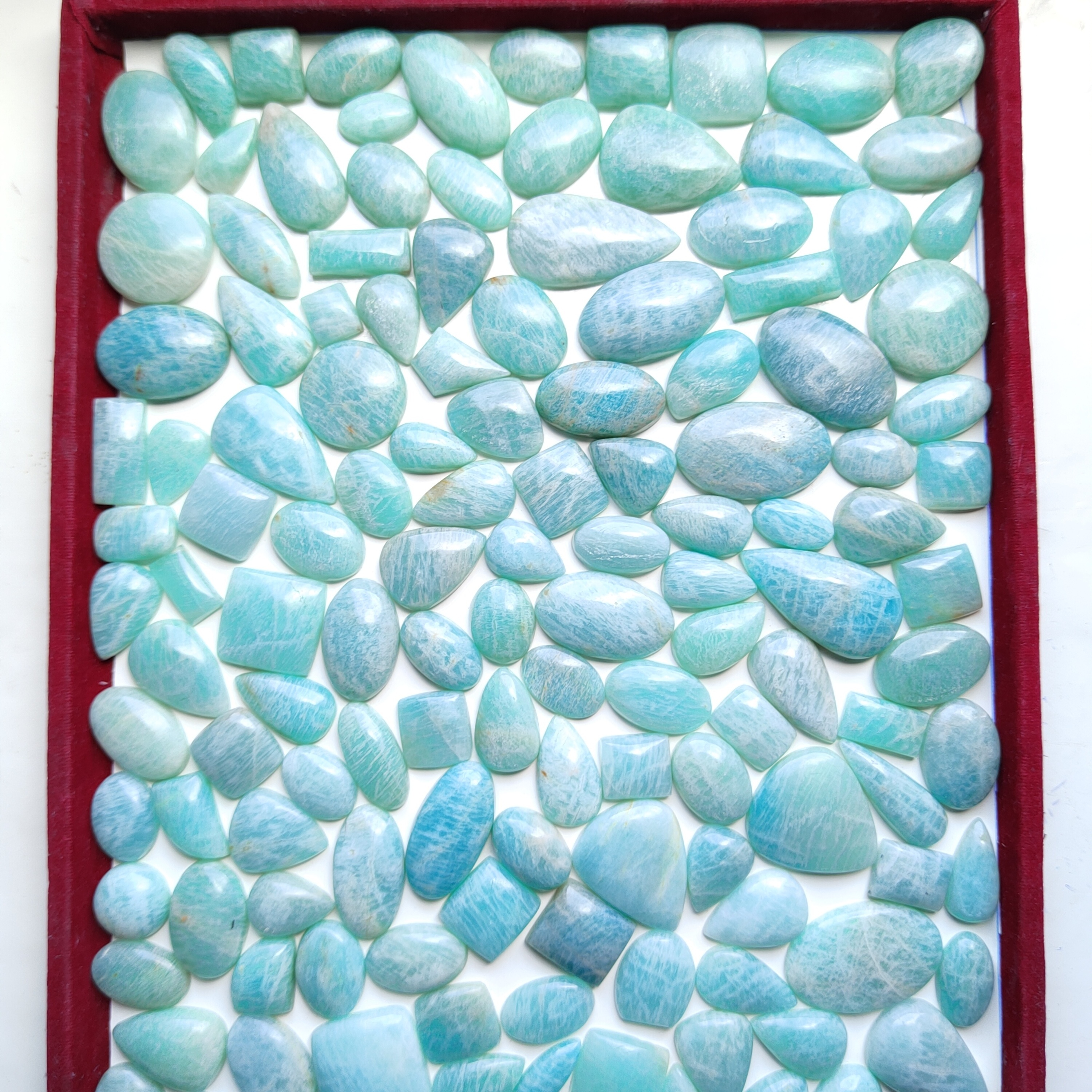 Hot Selling Amazonite Gemstone Wholesale Price Amazonite Cabochon Natural Amazonite Healing Chrystal Available At Bulk Quantity