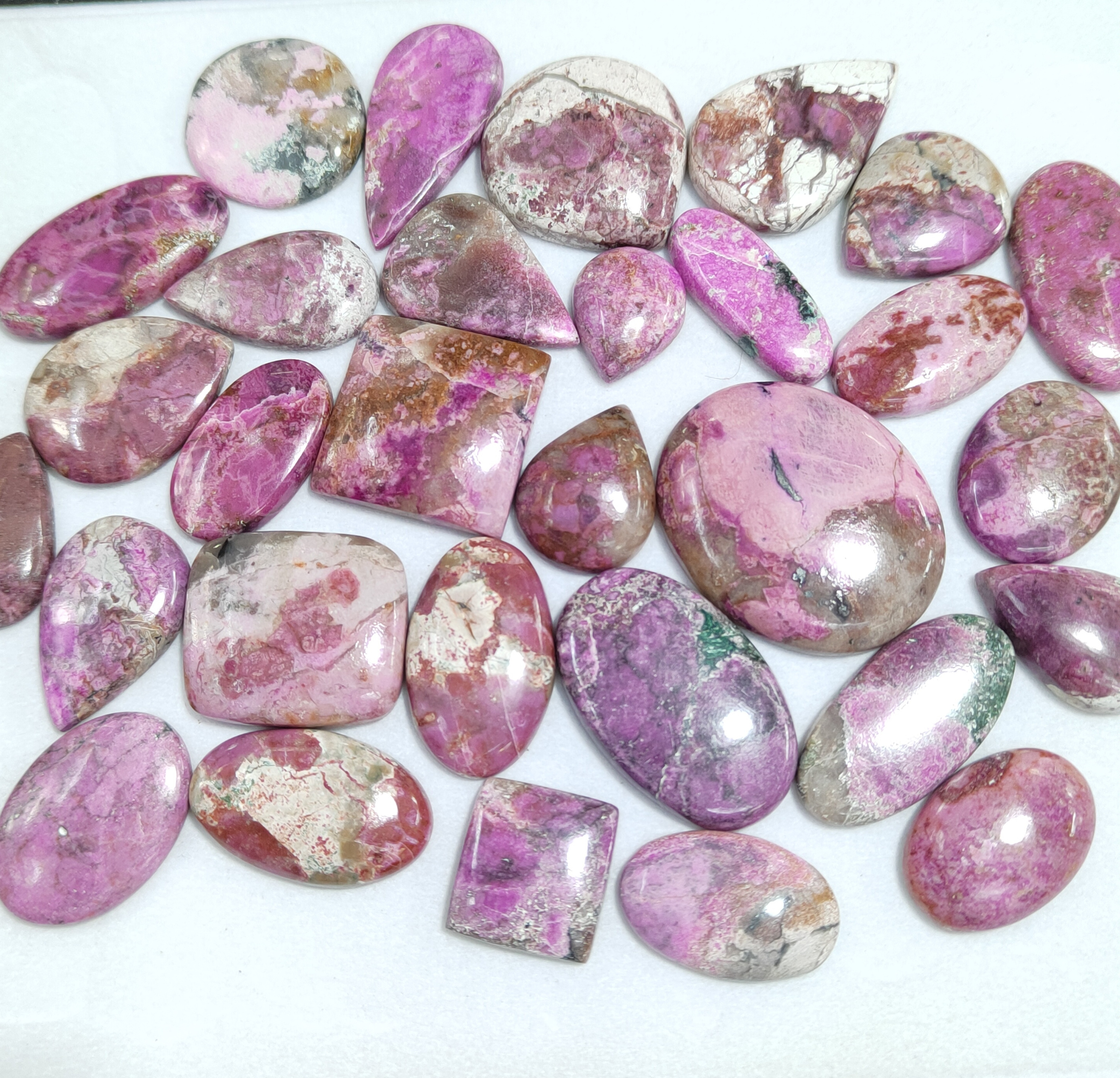 AAA Top Grade Pink Cobalt Loose Gemstone Cabochon Wholesale High Grade Pink Cobalt Loose Stone For Jewellery Making