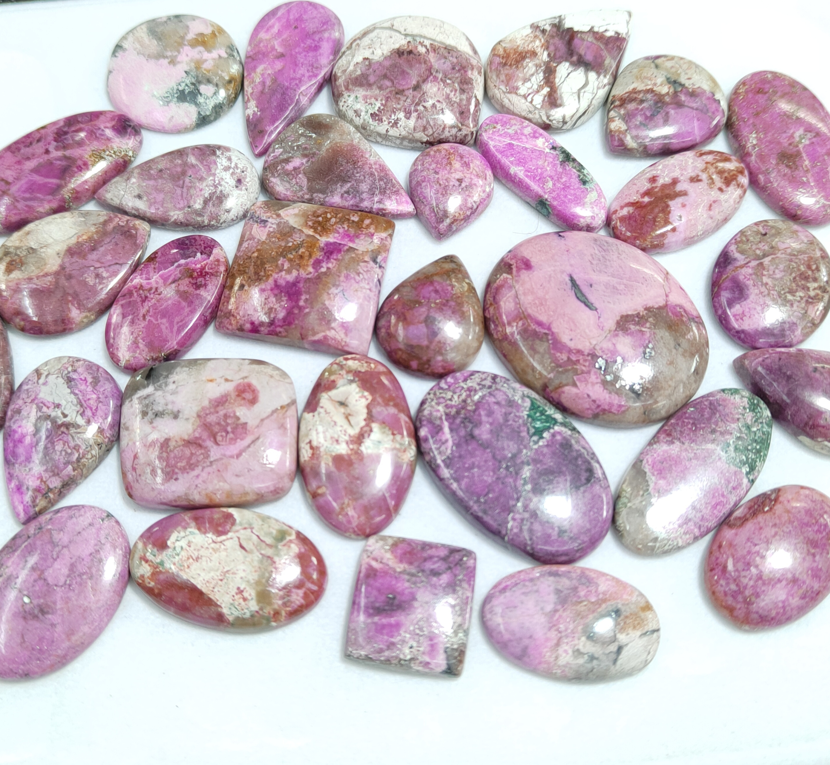 AAA Top Grade Pink Cobalt Loose Gemstone Cabochon Wholesale High Grade Pink Cobalt Loose Stone For Jewellery Making