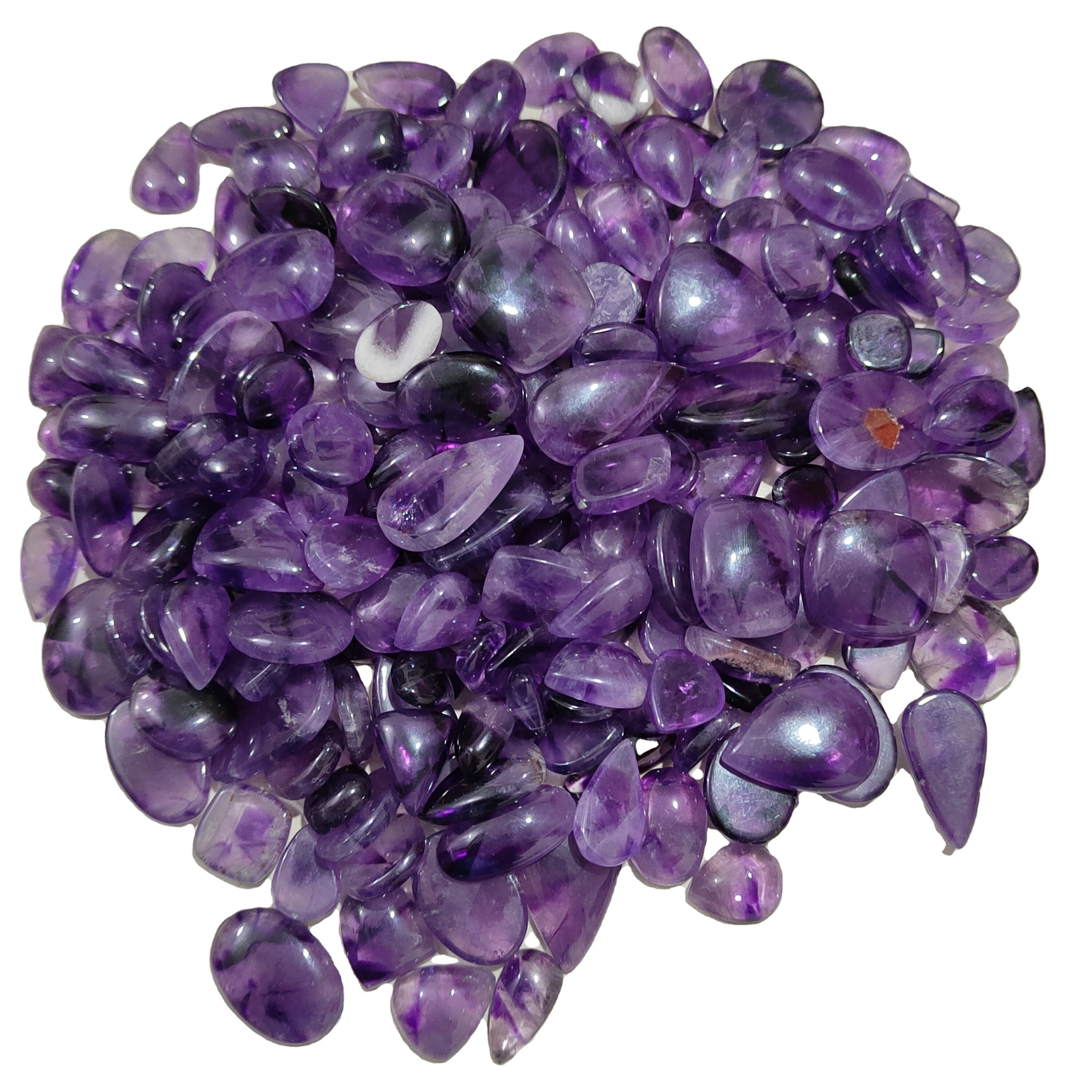 Wholesale Price Amethyst Cabochon Both Side Polished Amethyst Loose Gemstone Low price Stone Best Quality Amethyst For Jewelry