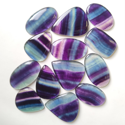 High Grade Wholesale Price Fluorite Loose Gemstone High Quality Fluorite Cabochon For Jewellery Making