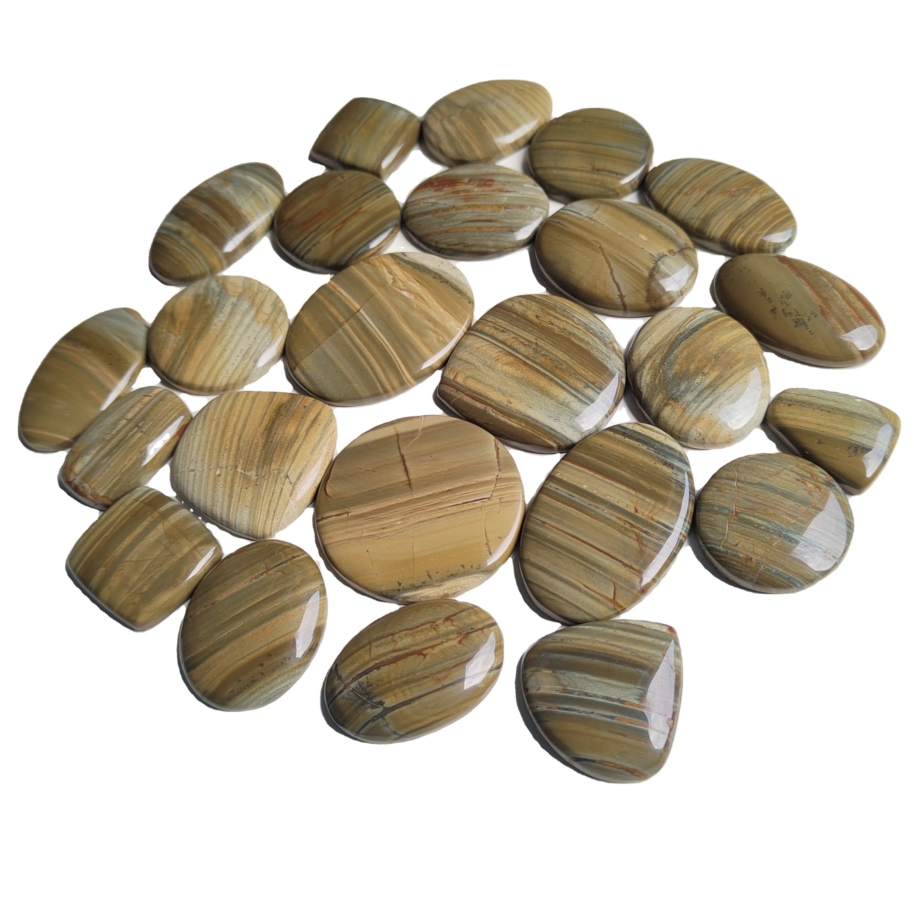 Hot Selling Low Price Imperial Jasper Loose Gemstone Mix Shape & Size Imperial Jasper Cabochon Lot Handmade Stone For Jewelry