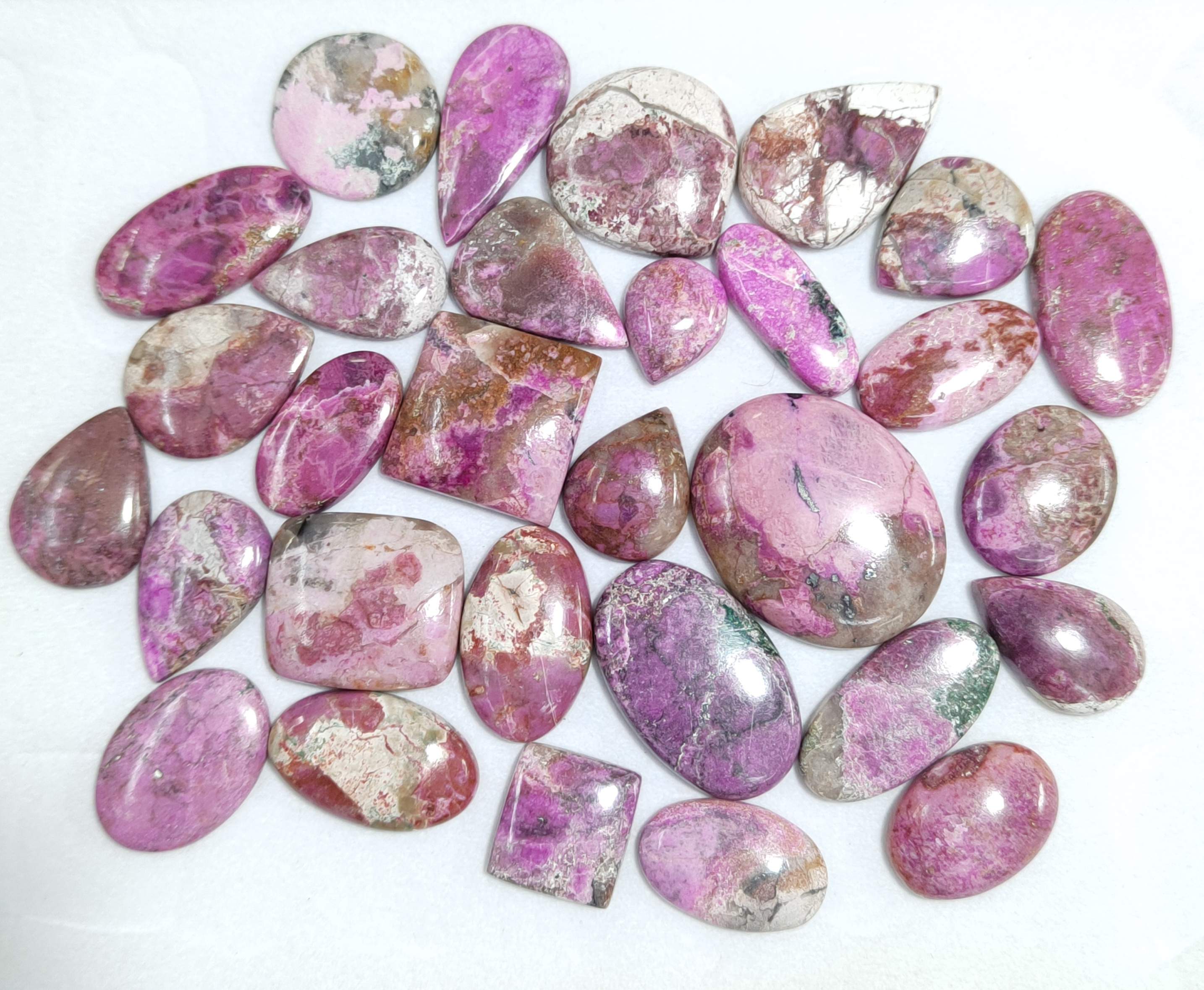 AAA Top Grade Pink Cobalt Loose Gemstone Cabochon Wholesale High Grade Pink Cobalt Loose Stone For Jewellery Making