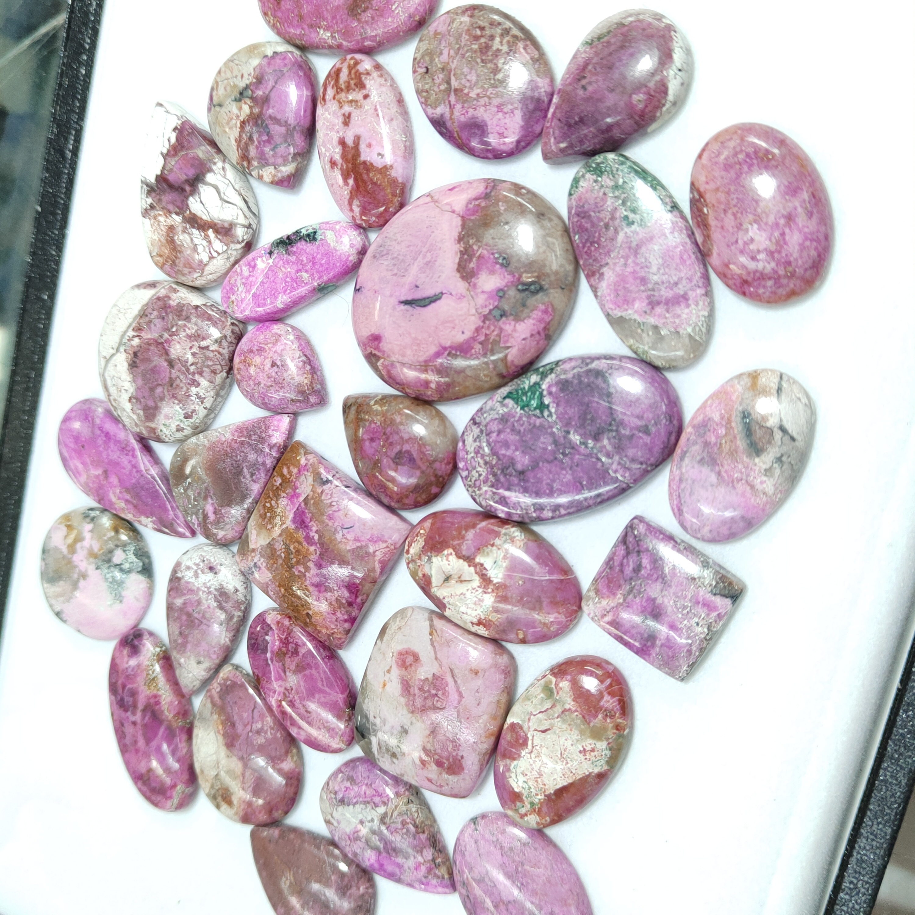 AAA Top Grade Pink Cobalt Loose Gemstone Cabochon Wholesale High Grade Pink Cobalt Loose Stone For Jewellery Making