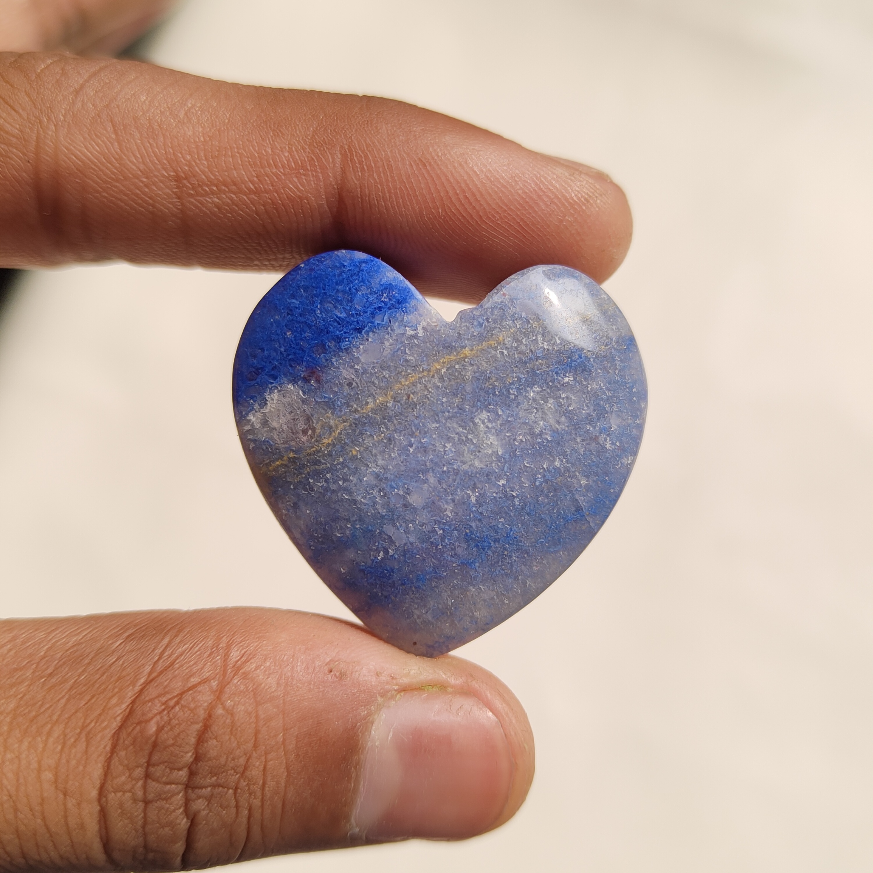 Natural Blue Aventurine Heart Shape Gemstone Wholesale Price Aventurine Heart Shape Cabochon  Top Quality Handmade For Jewelry