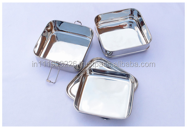 Leak Proof Best Quality Pure Stainless Steel Lunch Box Storage Box for Food Storage like Sandwich Lunch