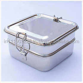 Leak Proof Best Quality Pure Stainless Steel Lunch Box Storage Box for Food Storage like Sandwich Lunch