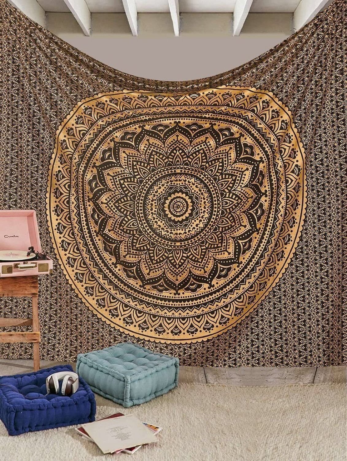 Wholesale Supply Mandala Pattern Tapestry 100 Percent Cotton Tapestry for Bedroom and Living Room Wall Decor