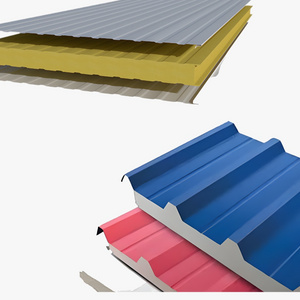 Structural Insulated Roof 80 mm Thick Puff Metal Siding Panels Roof Sheet Sandwich Puff Panel for Industrial Use