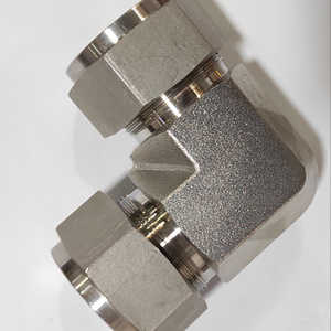 NInstrument Double Ferrule Compression Connectors 1/16"~1" Stainless Steel 316 Swagelok Tube Fitting Equal Elbow