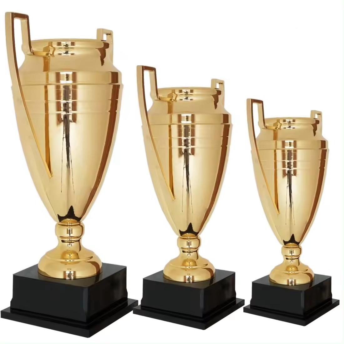 Pretentious Custom Luxury Gym Competition Real Size Metal Gold World Sports Cup Trophy Award Trophies And Medals Top Ranked Cups