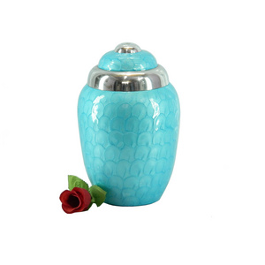 Premium Most Valuable Skye Blue Cremation Urns With Best Selling Hot Sale Direct Factory Sale Wholesale Price For Funeral Supply