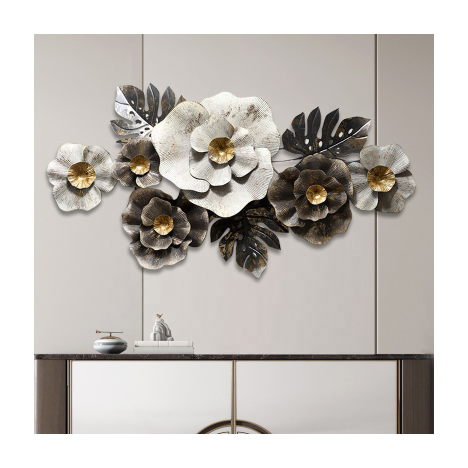 3D Flower Tree Custom Wall Painting Abstract Picture Crystal Porcelain Painting For Home Decor Metal Art Metal Iron Decorative