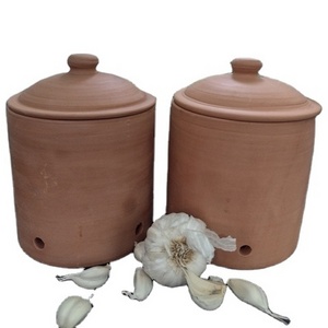 Terracotta Garlic Roaster Vintage Handmade Pottery Hot Sale 2023