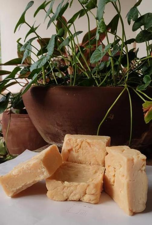 Vetiver plant root oil extract natural hand made soap with a cooling fragrance and body de ordouring Ecofriendly soap