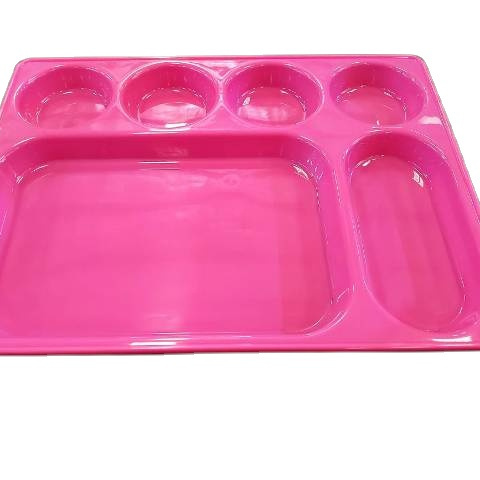 Plastic Dishes and Plates and 5 Partition Plates for Restaurant Hot Sale Party 2023