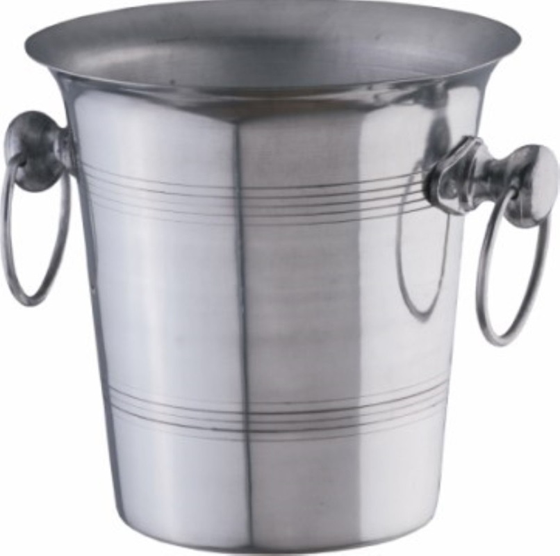 Aluminium Wine Cooler/Ice Bucket/Wine Cooler/Ice Bucket Nickel Aluminium Plated with Textured Finish, Champagne Chiller, Restaur