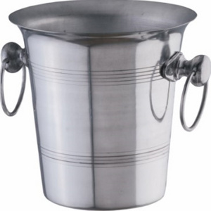 Aluminium Wine Cooler/Ice Bucket/Wine Cooler/Ice Bucket Nickel Aluminium Plated with Textured Finish, Champagne Chiller, Restaur