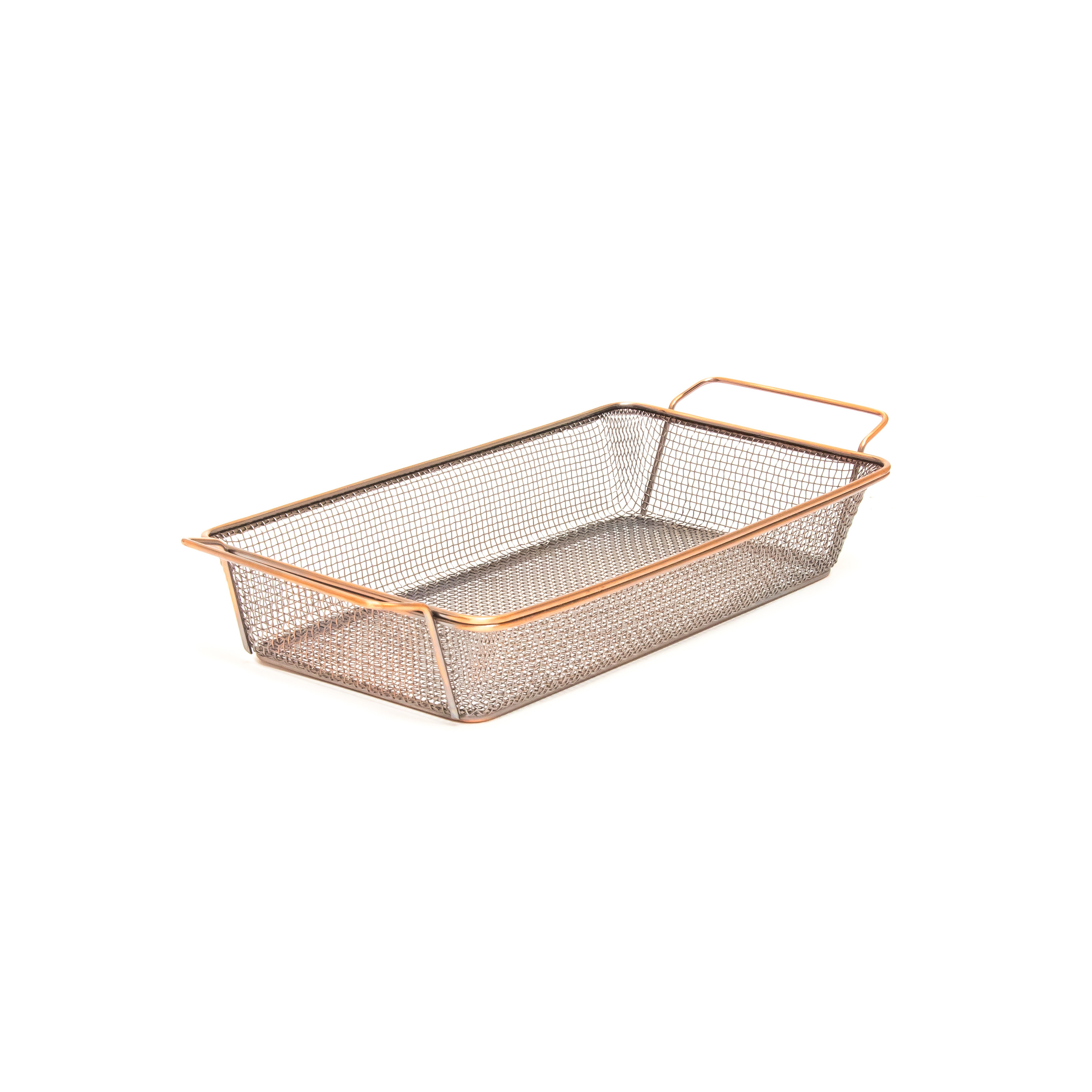 Stainless Steel Premium Quality Food Grade Bright Finish Superior Strength Professional Range Antique Copper Rectangular Basket