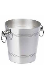 Aluminium Wine Cooler/Ice Bucket/Wine Cooler/Ice Bucket Nickel Aluminium Plated with Textured Finish, Champagne Chiller, Restaur