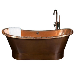 antique copper dark bath tub for bathroom metal rustic Bathtub Antique Soaking Copper Bathtub Luxury Copper Bathtub