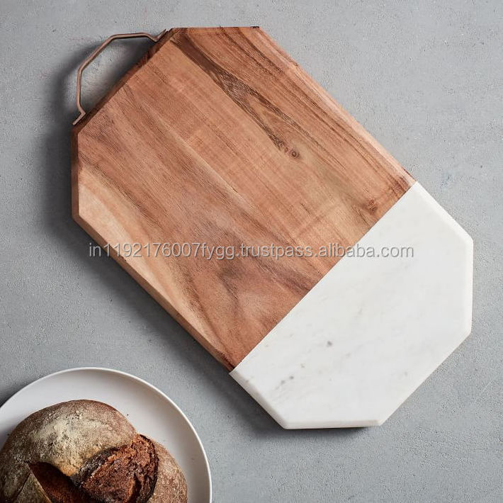 New Hot Items Custom High Quality Cheese Cutting Board Set Marble And Wood Tray Kitchen Fruit And Vegetable Chopping Board