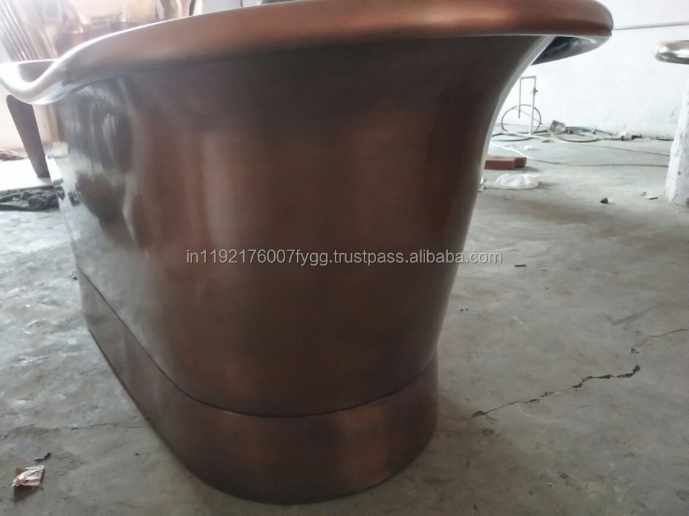 antique copper dark bath tub for bathroom metal rustic Bathtub Antique Soaking Copper Bathtub Luxury Copper Bathtub