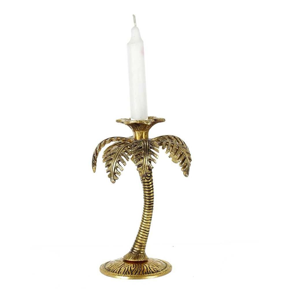 Customized Metal Palm Tree Candle Holder Decorative Tea Light Home Decoration Candlestick Stand for Christmas