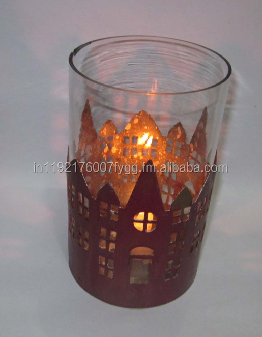 Luxurious silver candle votive tealight holder Christmas decorative accessories wholesale  Votive Candle Holders Decorative Dini