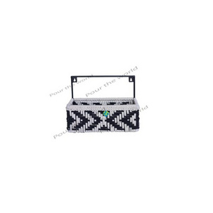 Hot On Sale Affordable Black and White Iron Wall Shelve for Bathroom Decor Use from Indian Exporter at Best Prices