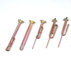 Copper Stainless Steel Electric Water Boiler Heating Element With Thermostat double safety features brass flange