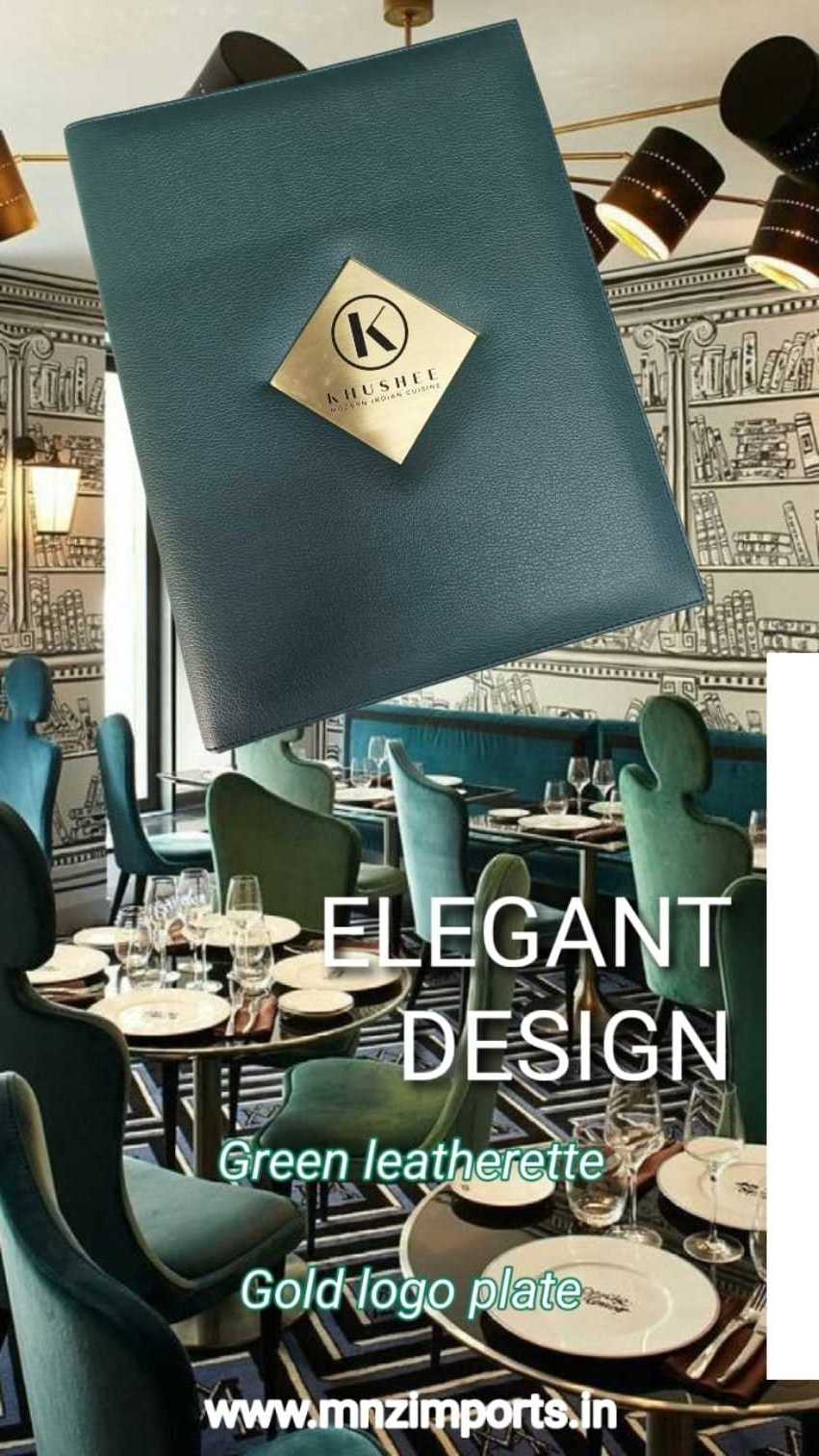 New Customize Fashion leatherette Menu Cover, Restaurant Menu, Menu Folder 9 x 12 inch for hotel bar drink BBQ menu book