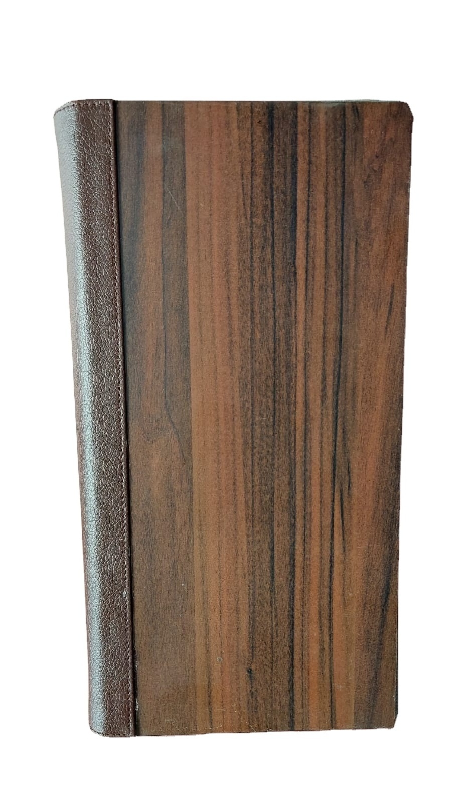 OEM Classic Hotel Restaurant Menu Folder 8.5 X 11 Inches Wood Presentation Book Covers with Metal and PU Material Holders