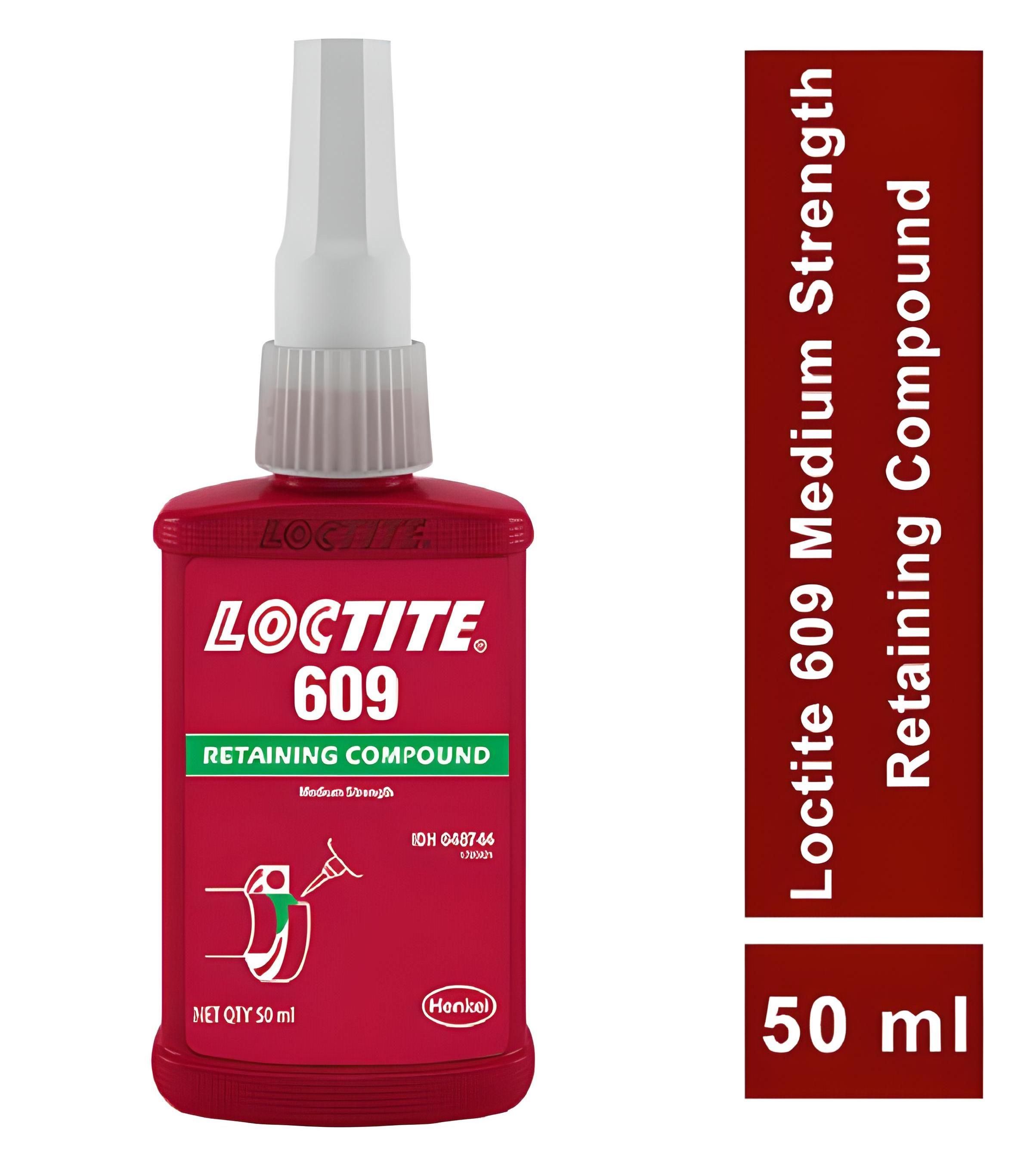 Loctitee 609 Medium Strength Retaining Compound 50ml Glue Adhesive Lock Tight Glue Threadlocker