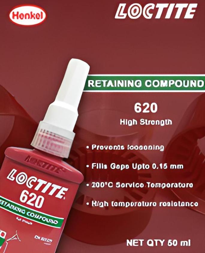 620 High Strength Retaining Compound Easy Disassembly Suitable for All Metal Threaded Assemblies - Glue 50 ML