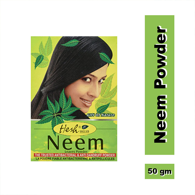 Hesh Neem Leaves Powder (50G) Anti-Bacterial & Anti-Dandruff Powder