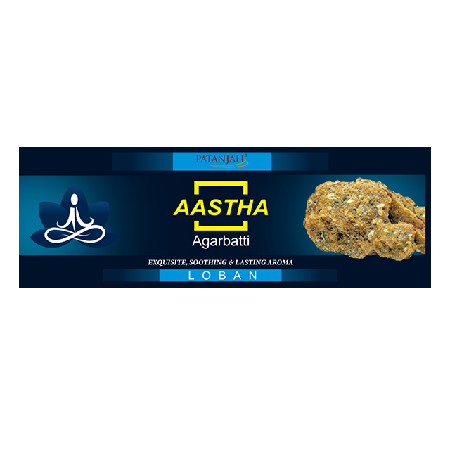 Patanjali Aastha Agarbatti Loban - 18 Stick