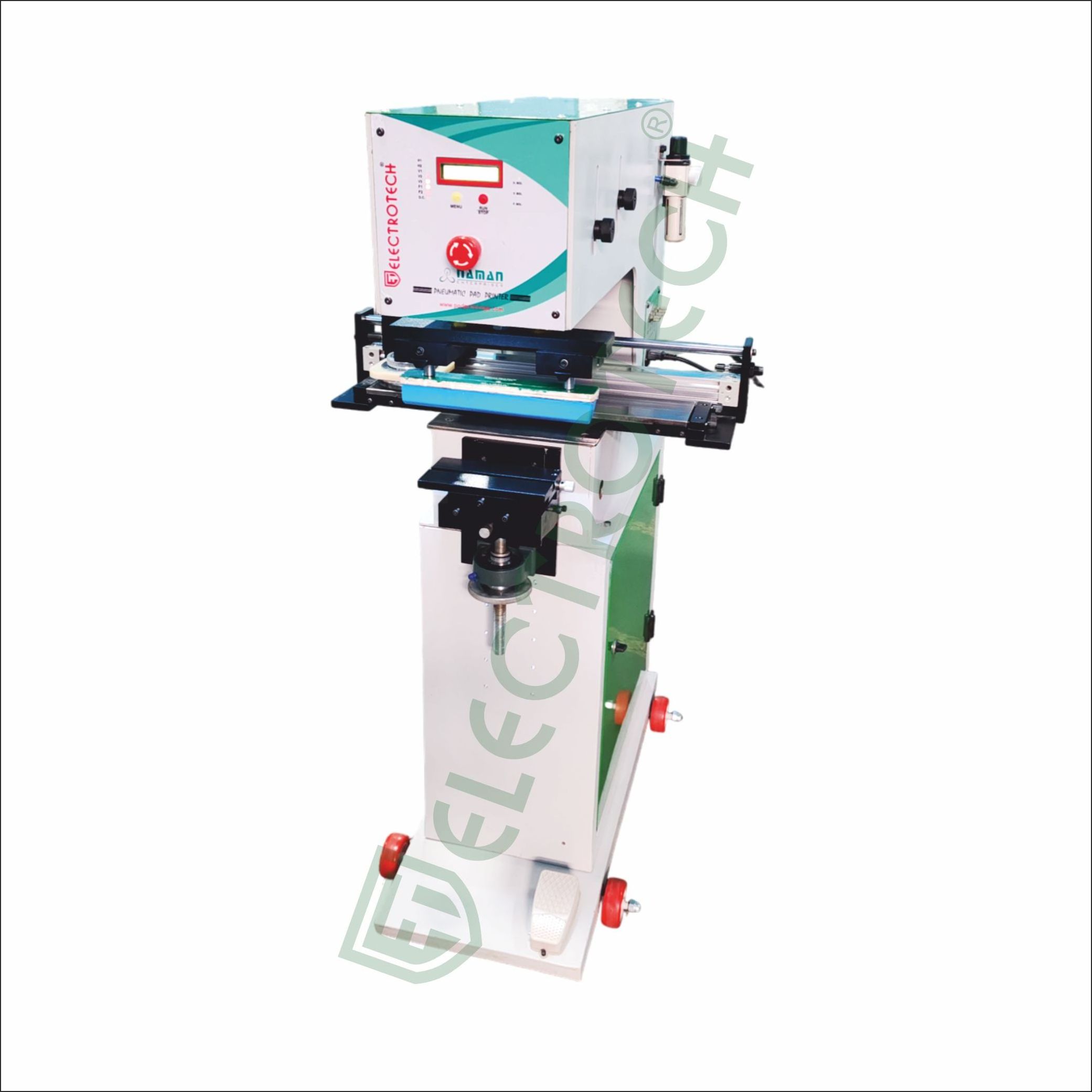 Semi-Automatic Pneumatic Pad Printing Machine Medical Catheter Transverse Close Ink Cup Scale Tube Pad Printing Pad Printing