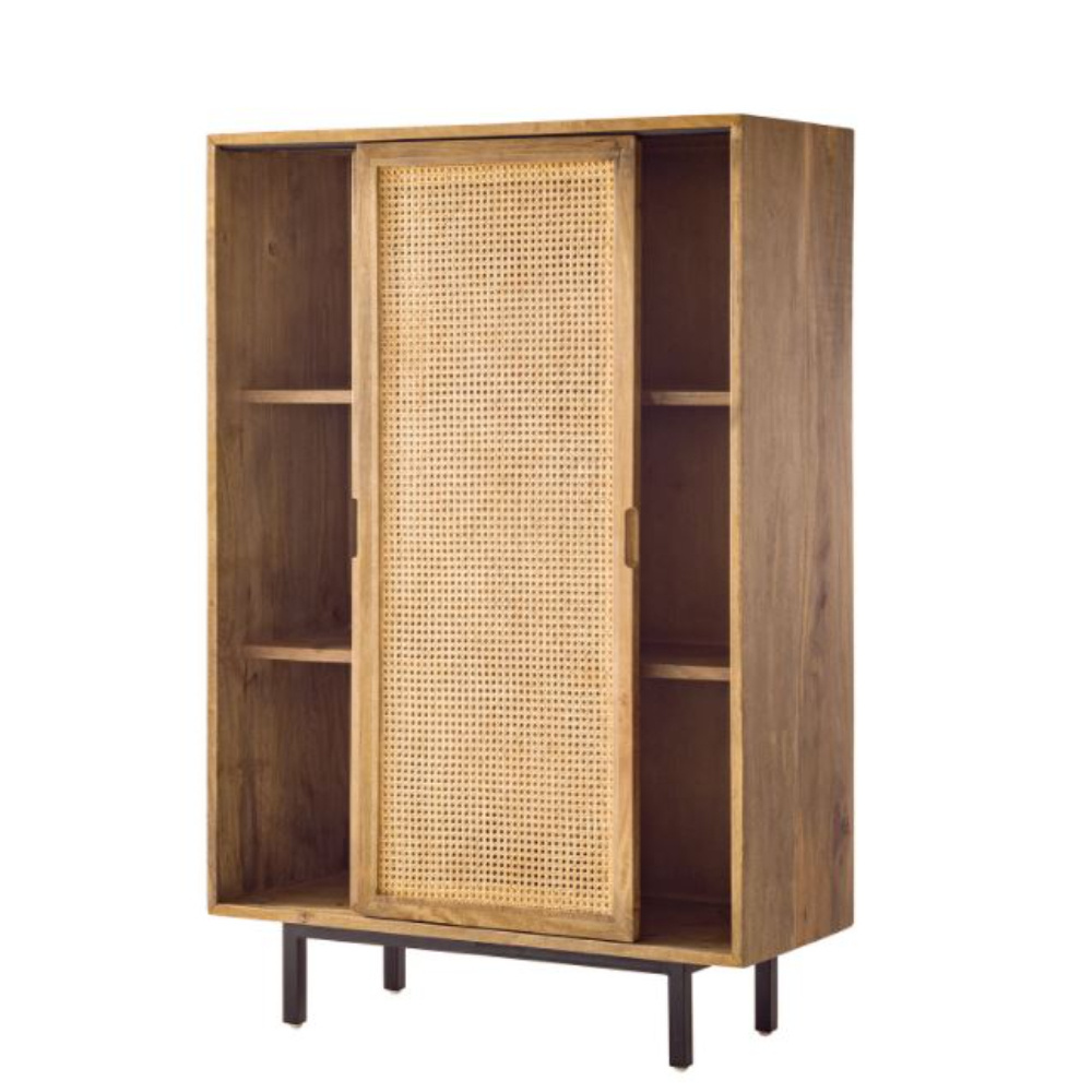 Best Quality furniture Solid Wood living room cabinets Rattan Style wardrobes With storage boxes And storage drawers home decors