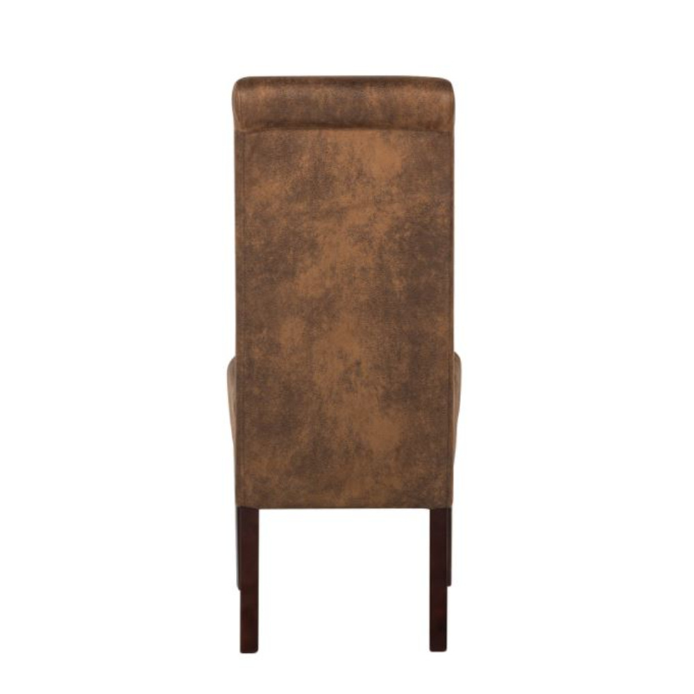 Modern High Back Leather Seat Dining Chairs Mid Century Living Room Furniture For Restaurant/ Living Room Chairs For Home Decor